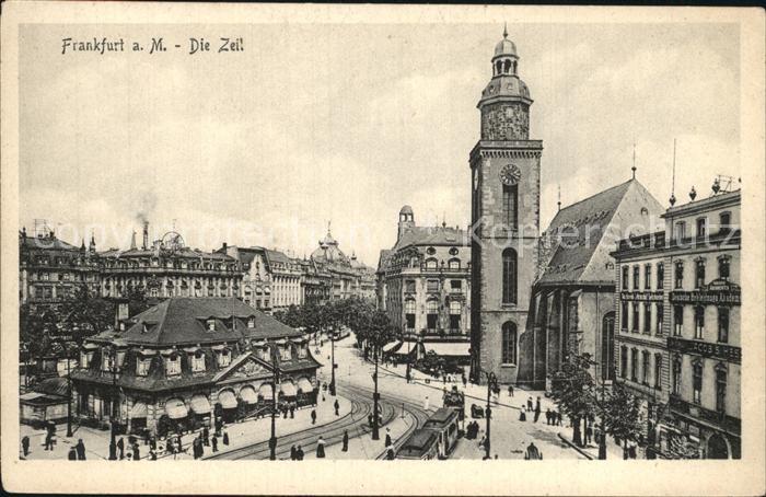 Frankfurt Main Die Zeil mit Hauptwache