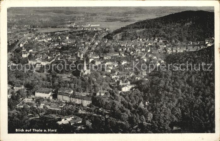 Thale Harz Fliegeraufnahme