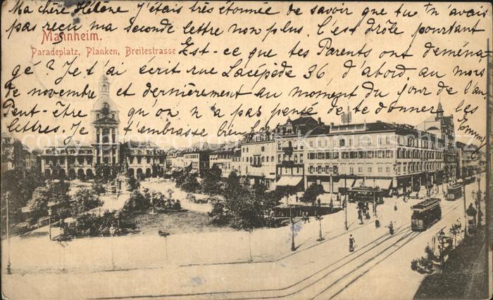 MANNHEIM BW Paradeplatz Planken Breitestrasse