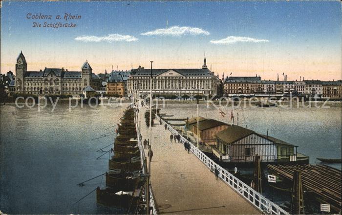 Koblenz Rhein Schiffsbruecke