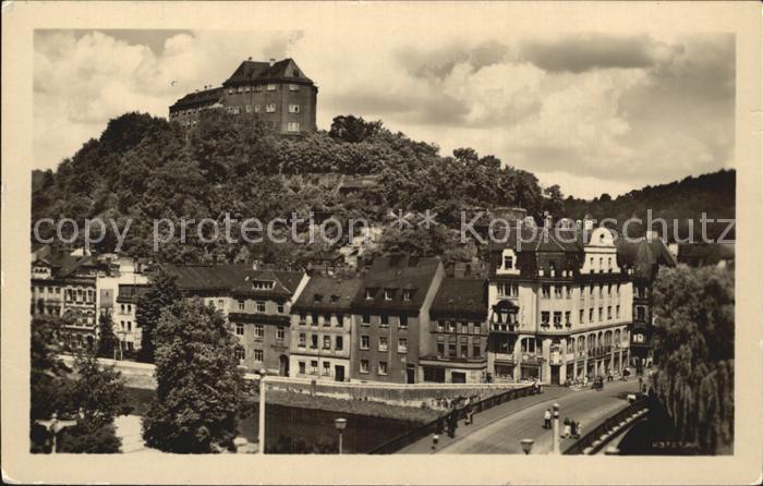 Greiz Thueringen mit Schloss