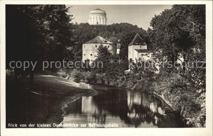 Kelheim Befreiungshalle von Donaubruecke