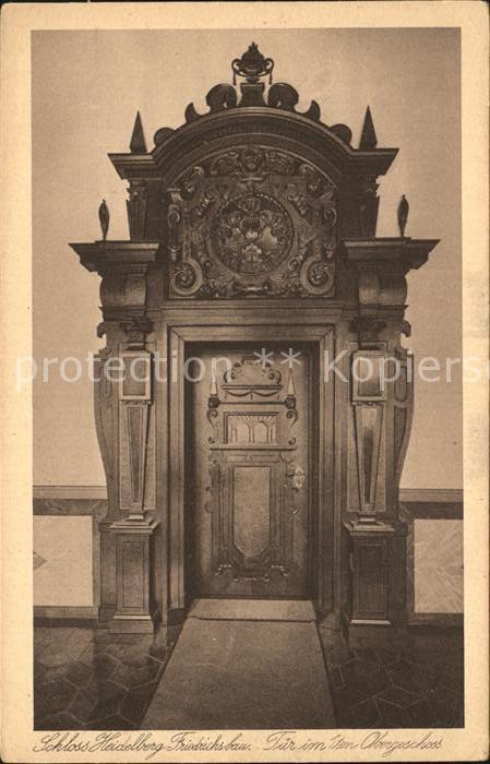 Heidelberg Neckar Schloss Friedrichsbau Tuer
