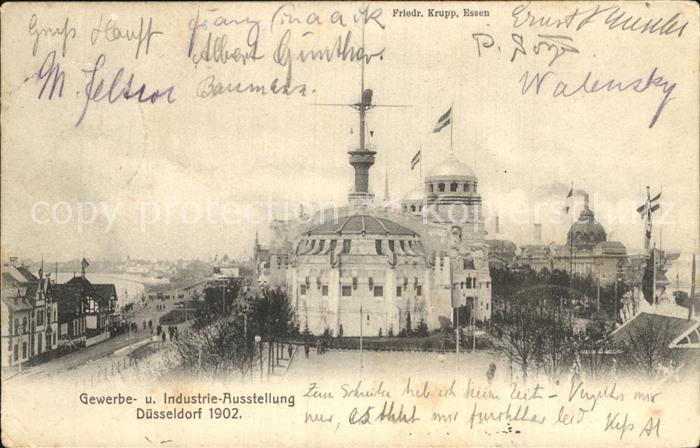 DuessELDORF CITY Industrie- und Gewerbeausstellung Friedrich Krupp