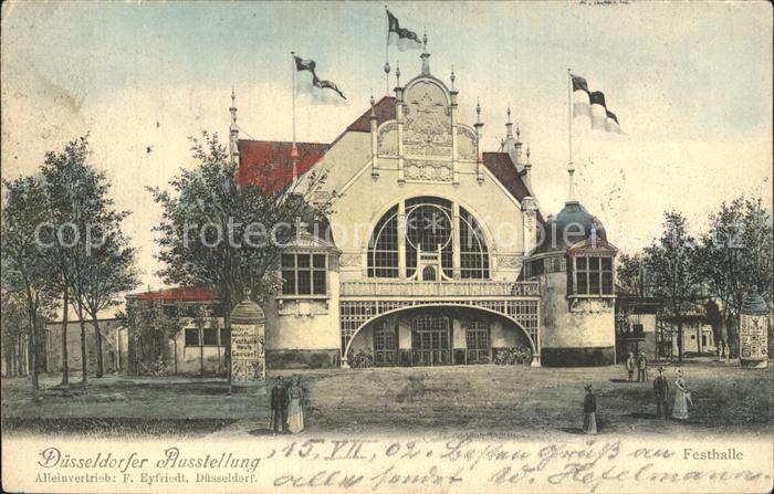 DuessELDORF CITY Industrie- und Gewerbeausstellung Festhalle