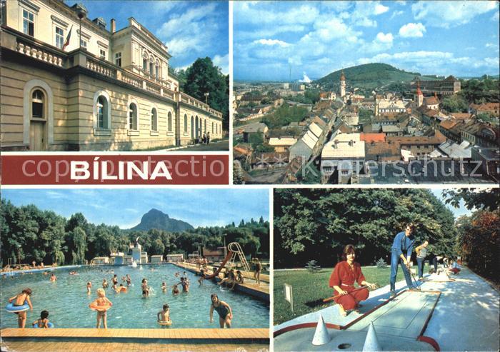 Bilina Bilin Tschechien Freibad Minigolf
