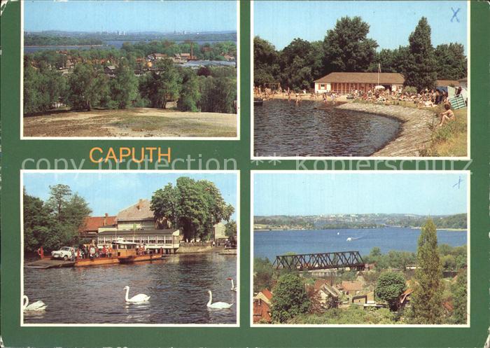 Caputh Blick vom Kraehenberg nach Potsdam Schwielowsee