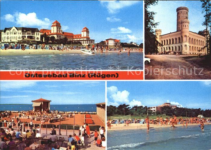 Binz Ostseebad Ruegen STrand Konzertplatz Jagdschloss Granitz