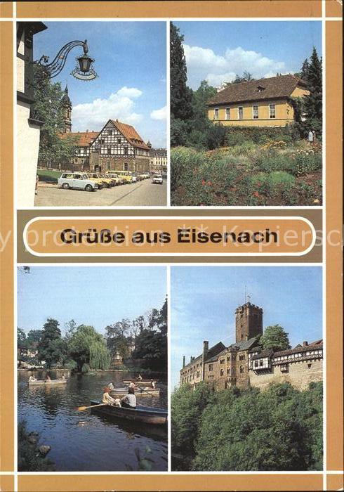 Eisenach Thueringen Wartburg Residenzhaus Prinzenteich