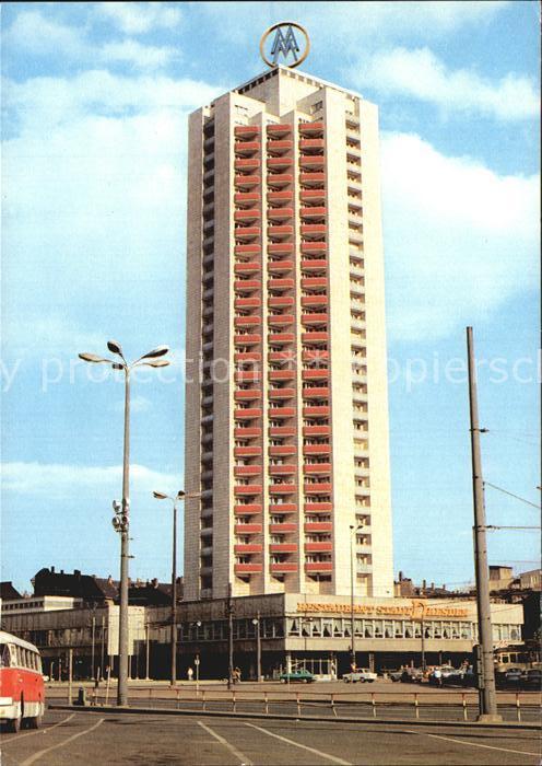 LEIPZIG Sachsen Hochhaus Wintergartenstrasse Restaurant Stadt Dresden