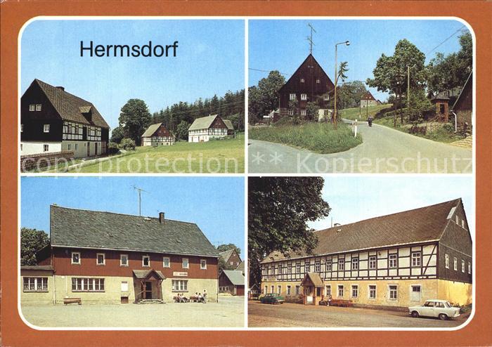 Hermsdorf Erzgebirge Drehwinkel Dorfstrasse Gasthaus Zur gruenen Tanne