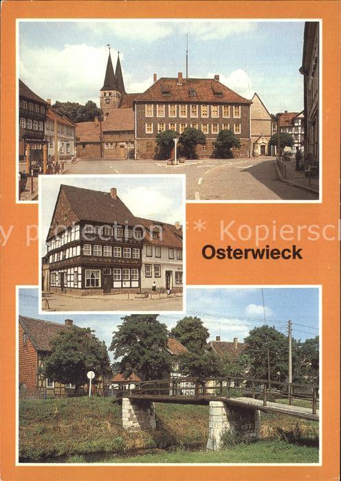 Osterwieck Markt Bruecke ueber Ilse