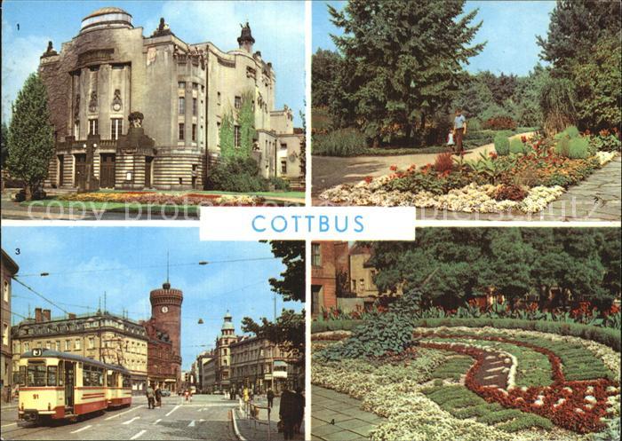 Cottbus Theater Blechenpark Blumenuhr