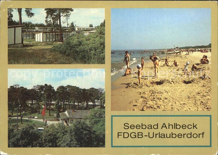 Ahlbeck Ostseebad Strand Bungalowsiedlung