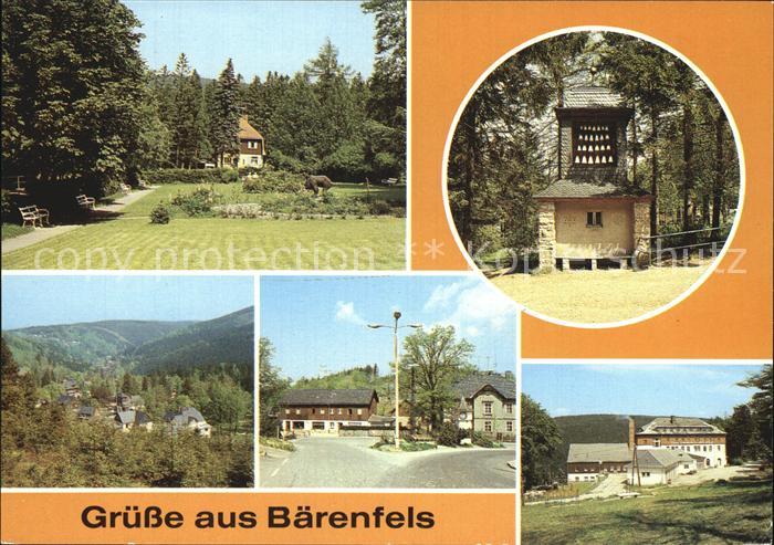 Baerenfels Erzgebirge Milchbar Park Glockenspiel