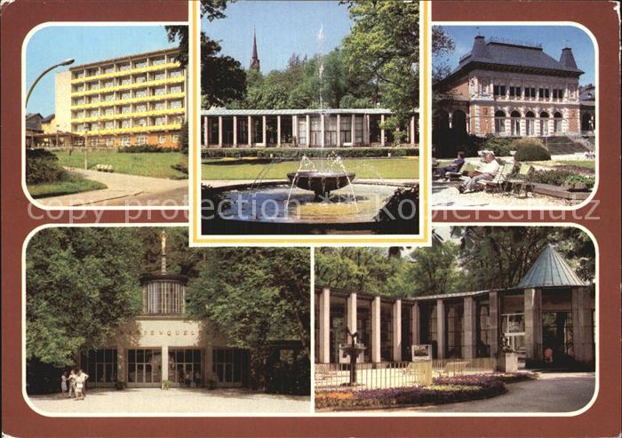 Bad Elster Sanatorium Clara Zetkin Wandelhalle Kurhaus Marien- und Moritzquelle