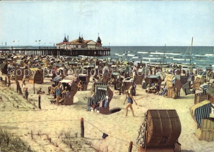 Ahlbeck Ostseebad Seebruecke Strand