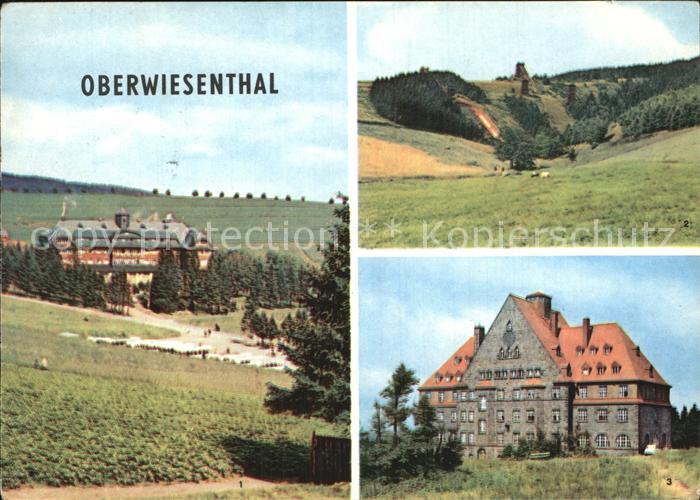 Oberwiesenthal Erzgebirge Ferienheim der IG Wismut Aktivist Schanzen Hoehensanat