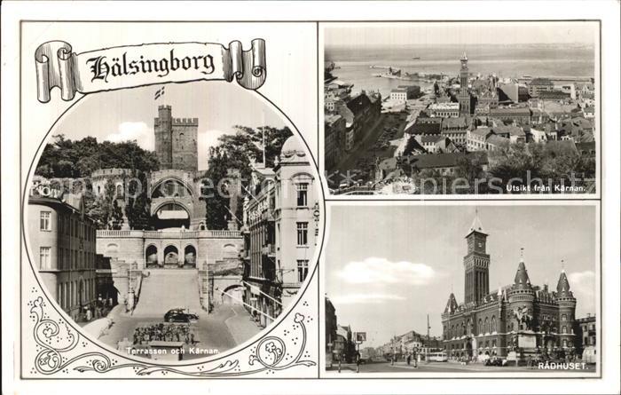 Haelsingborg Terrassen och Kaernan Usikt fran Kaernan Radhuset