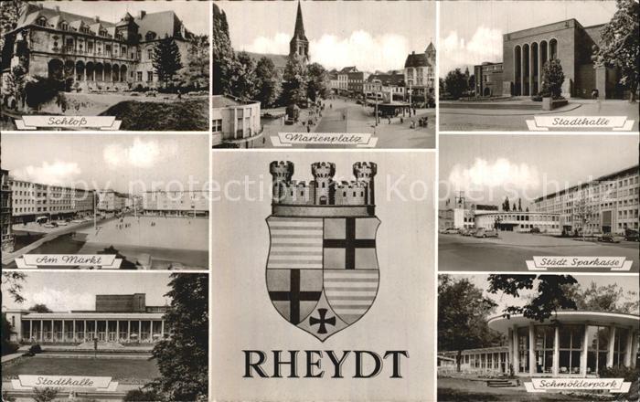 Rheydt Schloss Marienplatz Stadthalle Markt Sparkasse Schmoelderpark