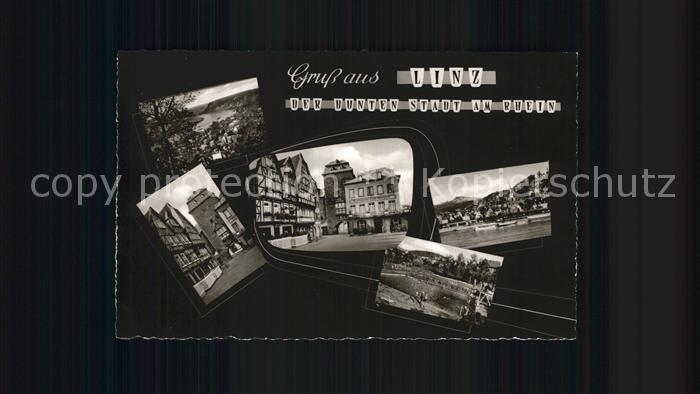 Linz Rhein Panorama Stadttor Rheinpartie