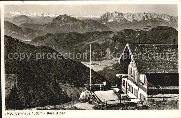 Hochgernhaus mit Grossvenediger und Kaisergebirge