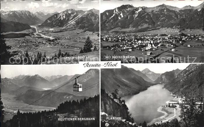 Reutte Tirol mit Lechtal Hahnenkamm Reuttener Bergbahn Plansee