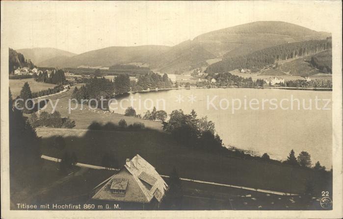 TITISEE Schwarzwald BW mit Hochfirst