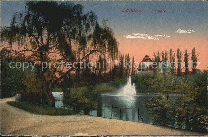 Landau Isar Ostpark Fontaene
