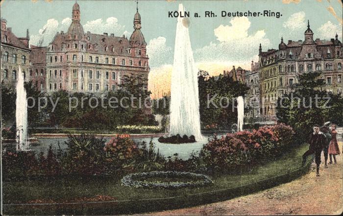 Koeln Rhein Deutscher Ring Fontaene