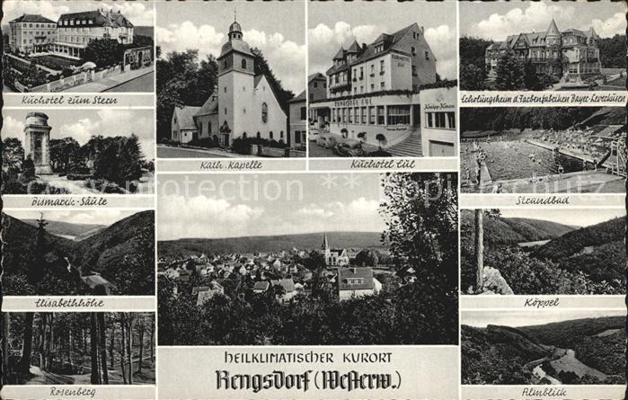 Rengsdorf Kurhotel zum Stern Kath Kapelle Kurhotel Eul Erholungsheim Bismarcksae