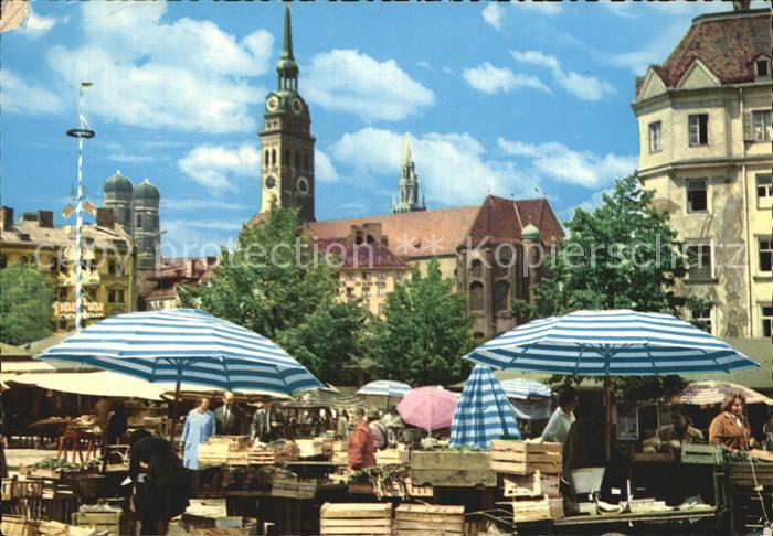 Muenchen Bayern Viktualienmarkt