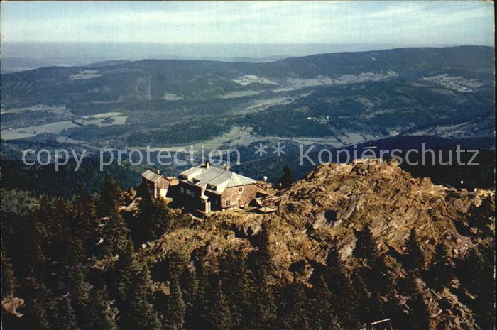 Lam Oberpfalz Osser Schutzhaus Fliegeraufnahme