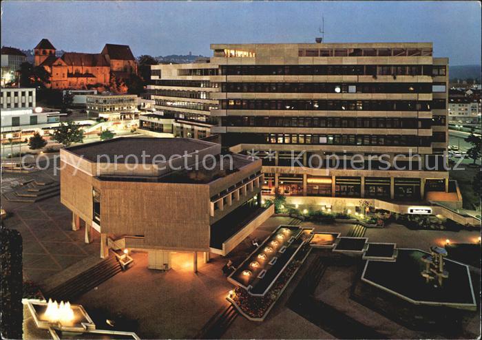 Pforzheim Schloss und Stiftskirche St Michael Rathaus Ratssaalgebaeude