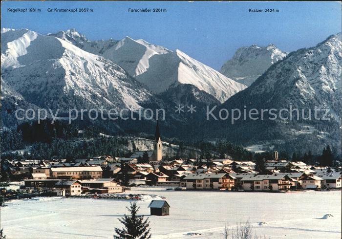 Oberstdorf Kegelkopf Gr Krottenkopf Fuerschiesser Kratzer