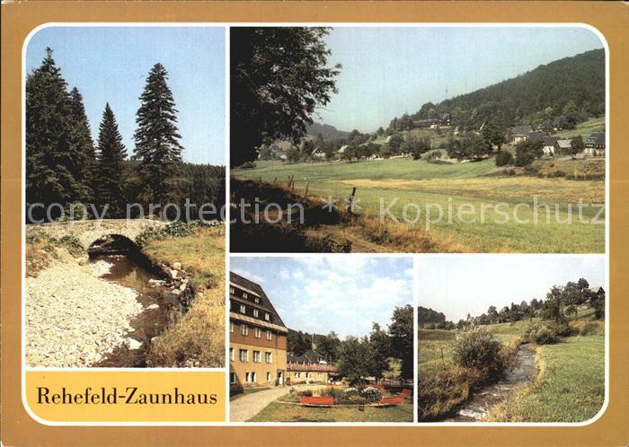 Rehefeld-Zaunhaus An der Wilden Weisseritz Teilansicht FDGB Erholungsheim Aufbau
