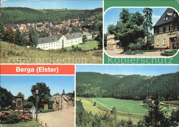 Berga Elster Panorama Bahnhofstr Schloss Str Elstertal