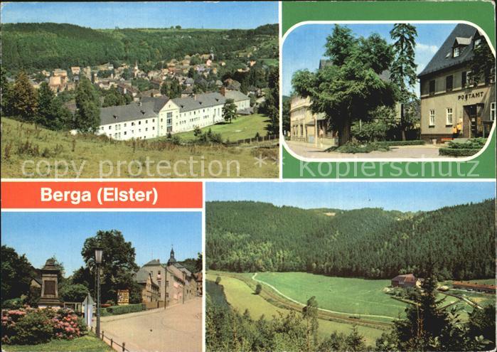 Berga Elster Panorama Bahnhofstr Schloss Str Elstertal