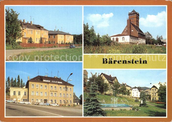 Baerenstein Annaberg-Buchholz Ferienheim des VEB Grimma HOG Berghotel Baerenstei
