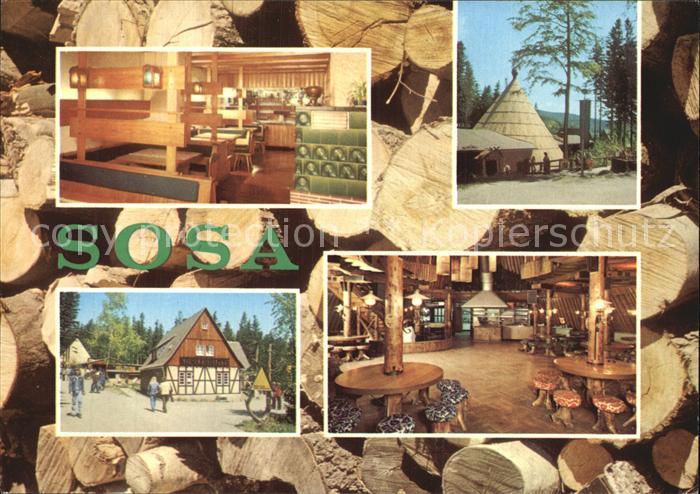 Sosa Erzgebirge Konsum Gaststaetten Koehlerhuette und Meiler