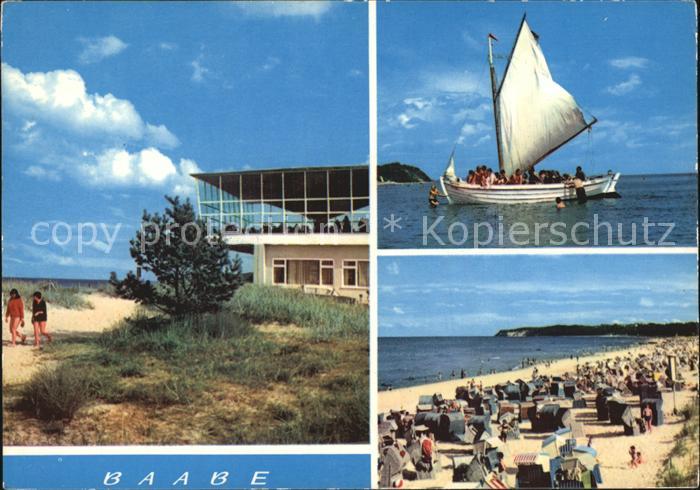 Baabe Ostseebad Ruegen Strandcafe Segeln Strandpartie