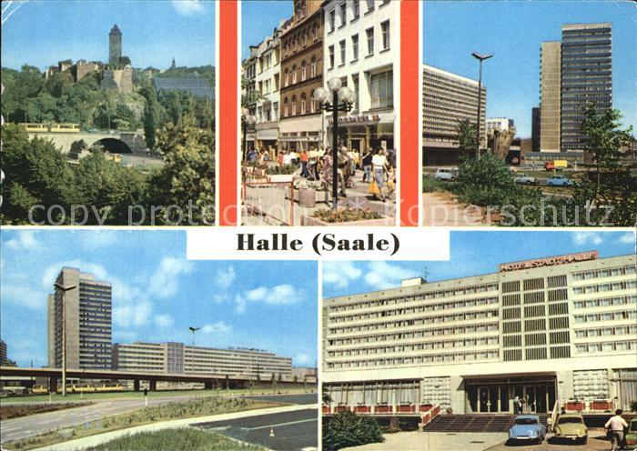Halle Saale Burg Giebichenstein Klement Gottwald Str Thaelmannplatz Interhotel S
