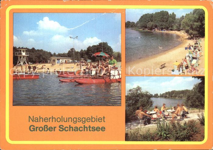 Wolmirsleben Grosser Schachtsee Tretboote Strandpartien