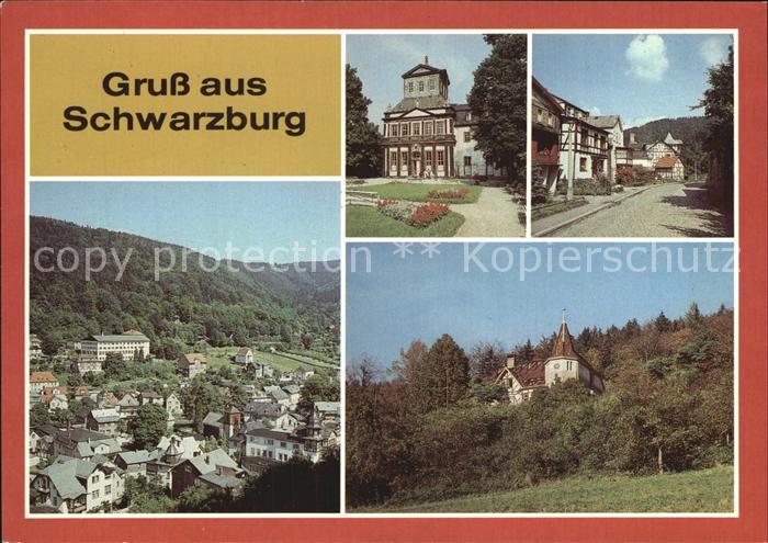 Schwarzburg Thueringer Wald Kaisersaalgebaeude Unterer Ort Teilansichten