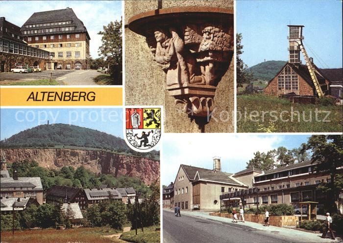 Altenberg Erzgebirge Sanatorium Raupennest Platz des Bergmanns Erker Zentralscha