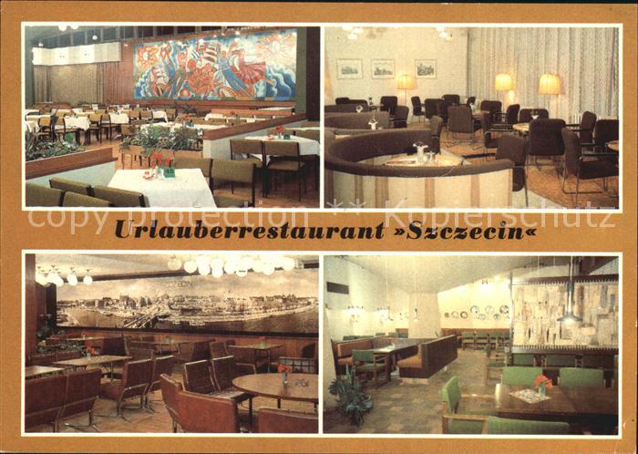 Binz Ostseebad Ruegen FDGB Urlauberrestaurant Szczecin Speiserestaurant Odra Caf