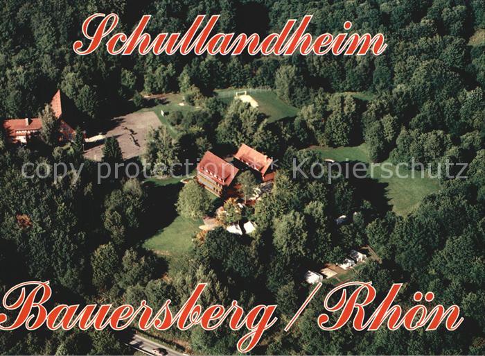 Bischofsheim Rhoen Schullandheim Bauersberg Fliegeraufnahme