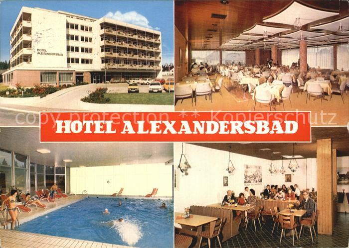 Alexandersbad Bad Hotel Alexandersbad Speisesaal Hallenbad Gaststube