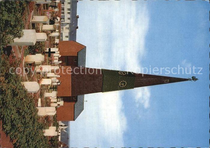 HELGOLAND Insel Schleswig-Holstein Inselkirche Friedhof