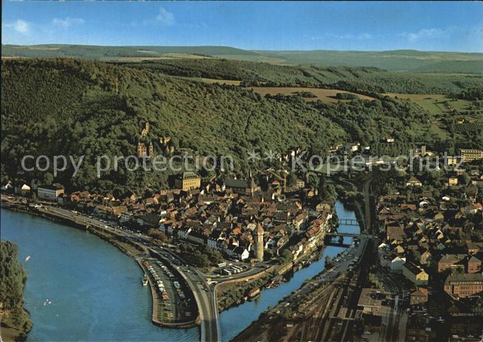 Wertheim Main Fliegeraufnahme Zusammenfluss von Main und Tauber